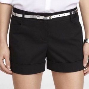 NWOT Express Editor Dress Short w/Belt Black Sz 10